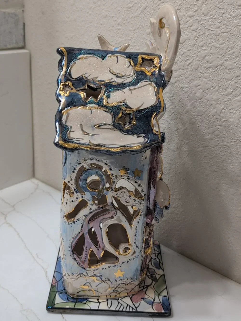 Big Sky Clayworks Heather Goldminc's Ceramic Collectible Art "Heavens Angels" - Picture 3 of 7